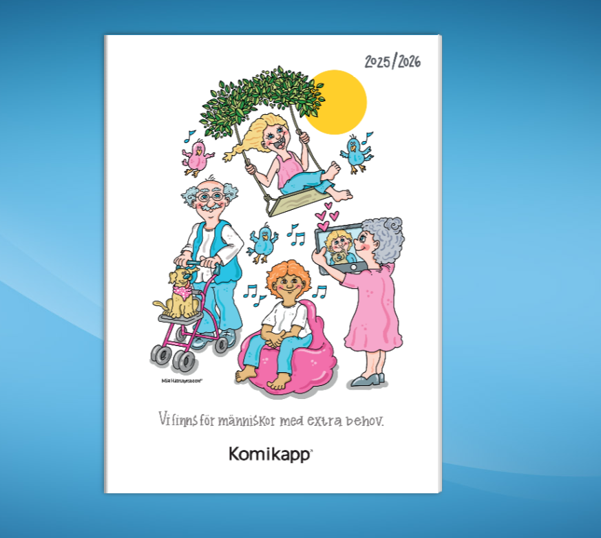 katalog med produkter från Komikapp